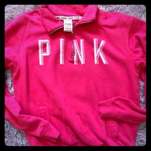 VS pink 1/4 zip
